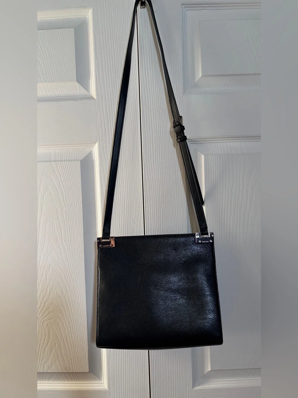 Calvin Klein Black Crossbody Bag Triple Compartment Adjustable Strap